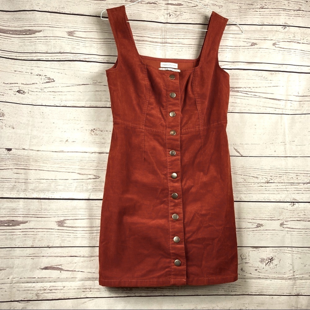URBAN Outfitters corduroy sleeveless jumper bodycon dress Sz 2